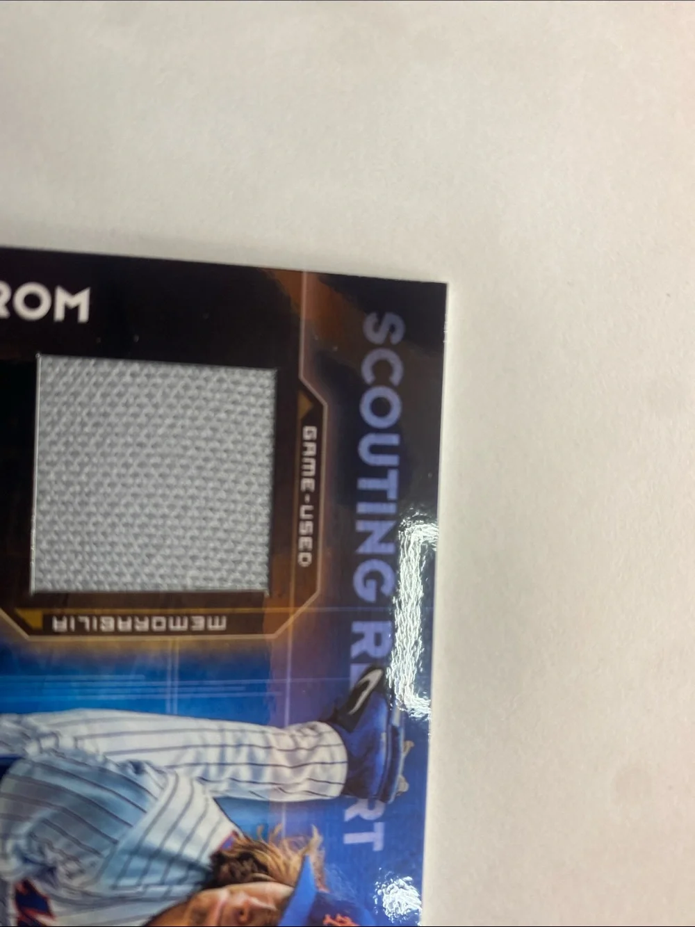 2016 Topps Scouting Report Relic Jacob deGrom Mets #SRR-JDE (001)